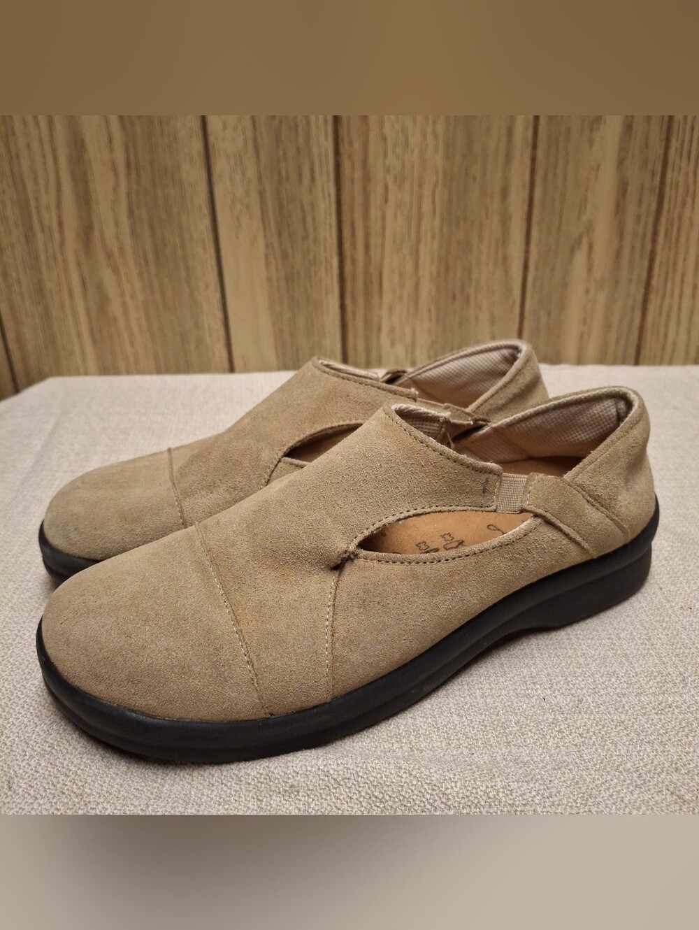 Footprints By Birkenstock Shoes Womens 41 Casual Slip Ons Flats Brown Suede